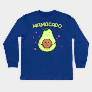 Mamacado Pregnancy Announcement Girl Gift For Men Father day Kids Long Sleeve T-Shirt